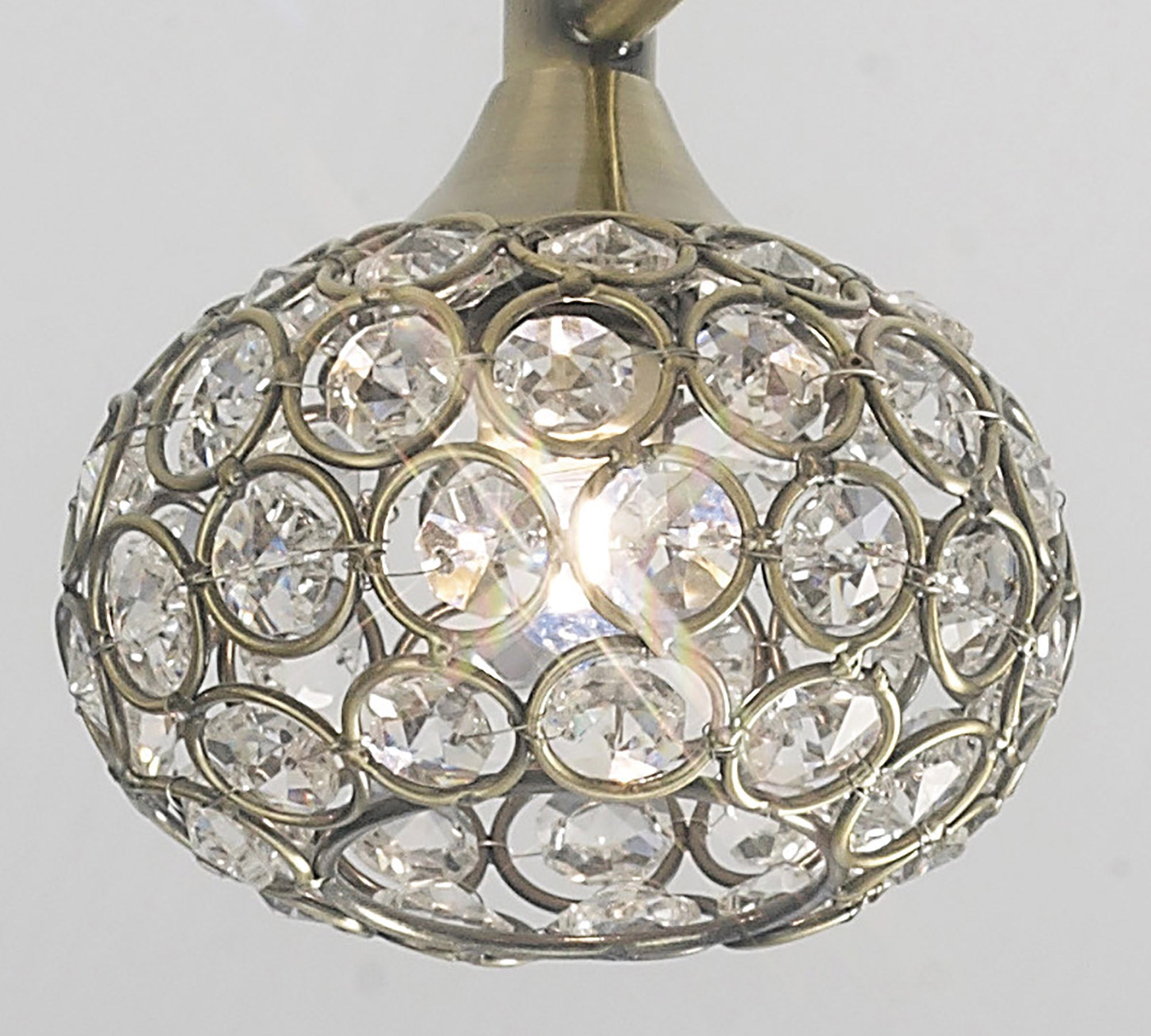 Diyas - Cara Large Semi Fush Ceiling Light - Luminosity Designs Ltd