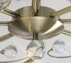 Diyas - Cara Large Semi Fush Ceiling Light - Luminosity Designs Ltd