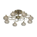 Diyas - Cara Large Semi Fush Ceiling Light - Luminosity Designs Ltd