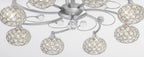 Diyas - Cara Large Semi Fush Ceiling Light - Luminosity Designs Ltd