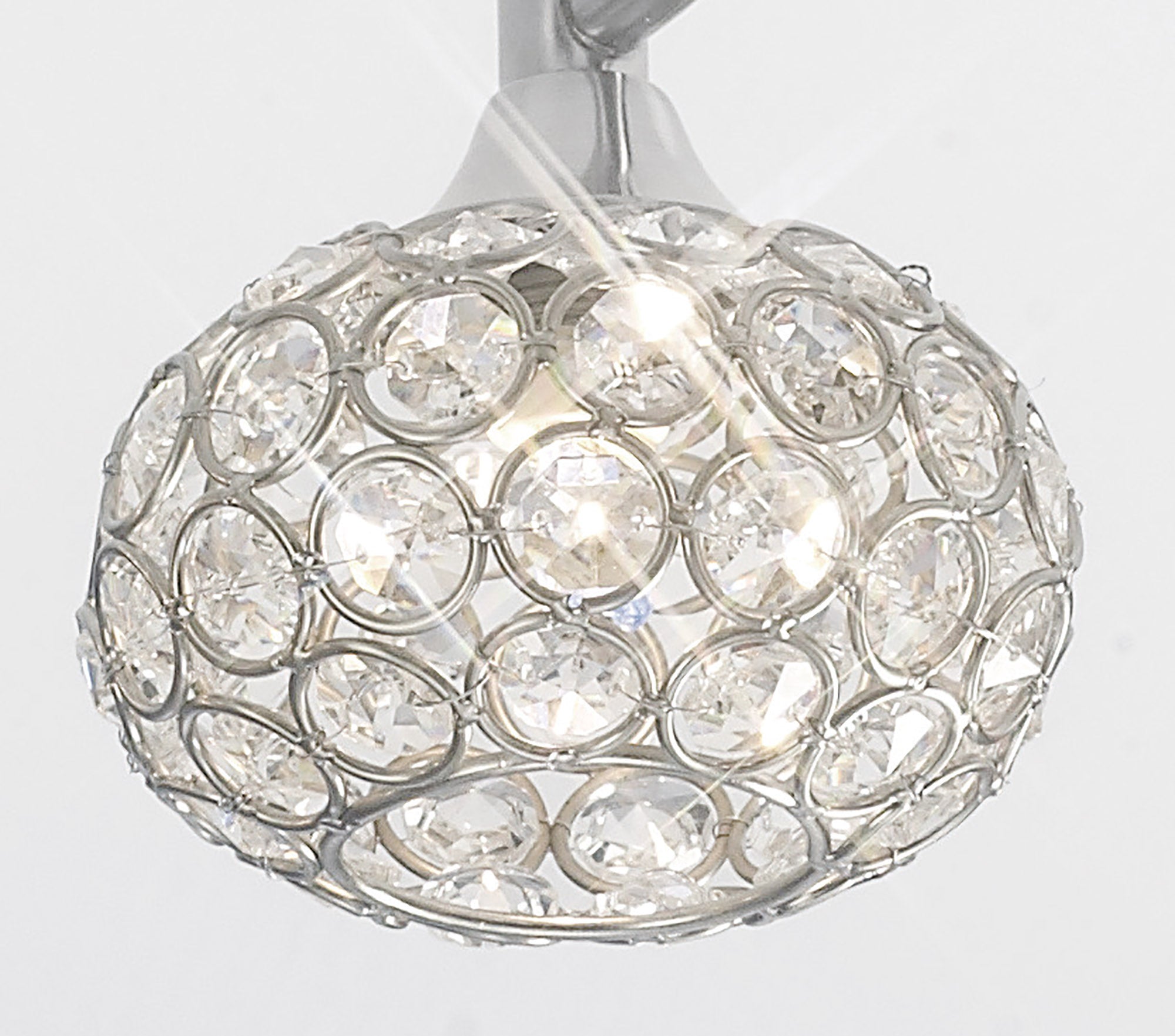 Diyas - Cara Large Semi Fush Ceiling Light - Luminosity Designs Ltd