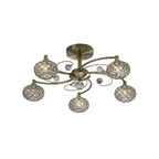 Diyas - Cara Medium Semi Fush Ceiling Light - Luminosity Designs Ltd