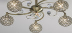 Diyas - Cara Medium Semi Fush Ceiling Light - Luminosity Designs Ltd