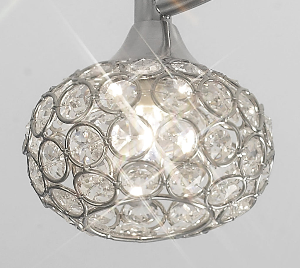 Diyas - Cara Medium Semi Fush Ceiling Light - Luminosity Designs Ltd