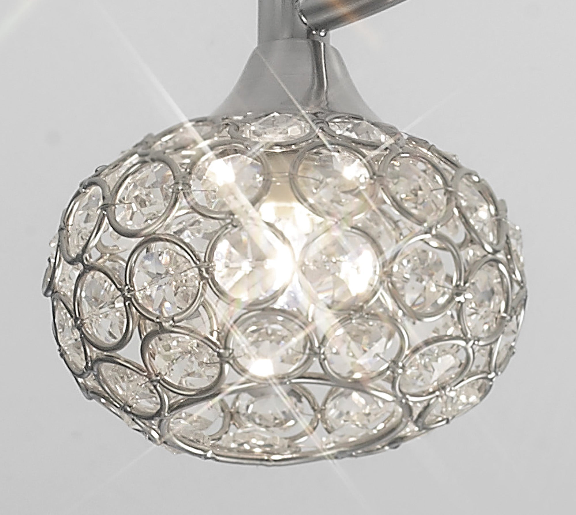 Diyas - Cara Medium Semi Fush Ceiling Light - Luminosity Designs Ltd
