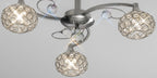 Diyas - Cara Small Semi Fush Ceiling Light - Luminosity Designs Ltd