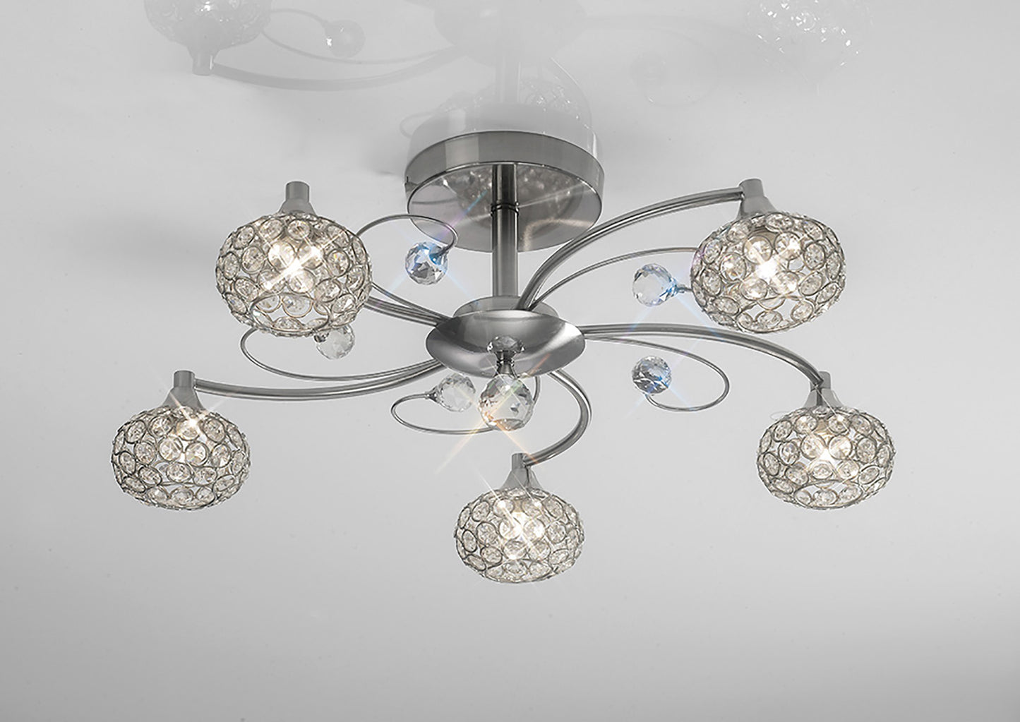 Cara Medium Semi Fush Ceiling Light