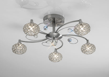 Cara Medium Semi Fush Ceiling Light