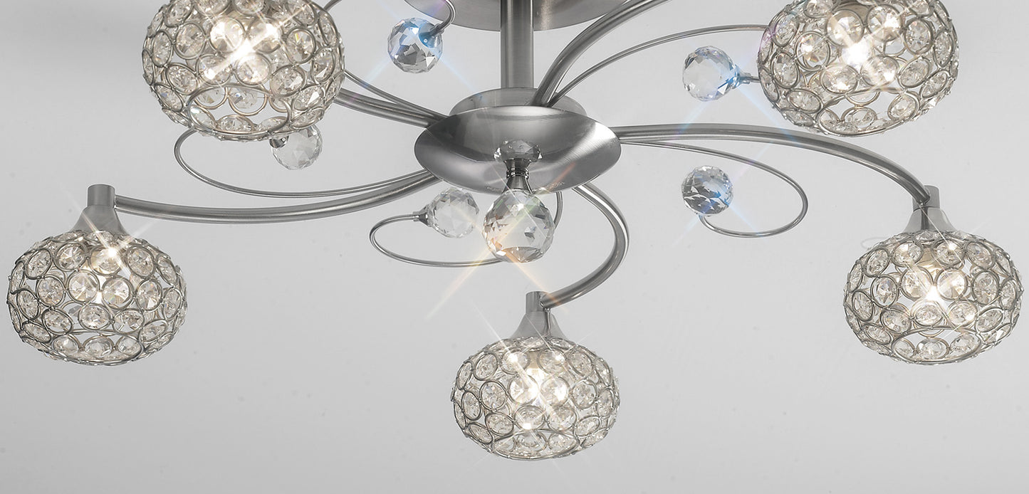 Cara Medium Semi Fush Ceiling Light