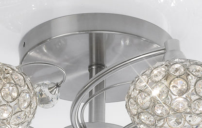 Cara Large Semi Fush Ceiling Light