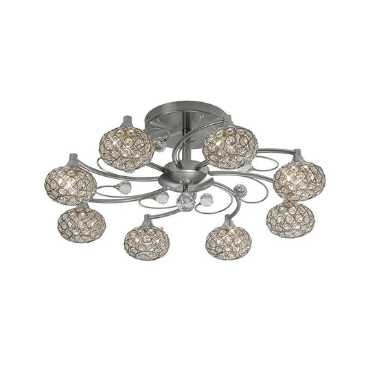 Cara Large Semi Fush Ceiling Light