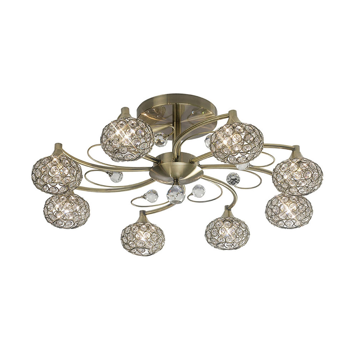 Cara Large Semi Fush Ceiling Light