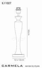 Diyas - Carmela Crystal Table Lamp - Luminosity Designs Ltd