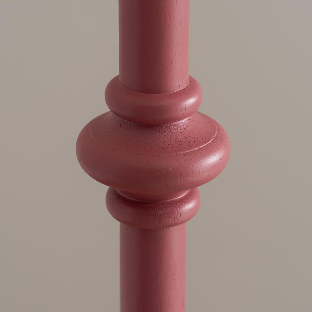Luminosity Designs Ltd - Carnaby Traditional Floor Lamp With 35cm Ripple Shade and Bulb - Luminosity Designs Ltd