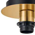 Deco - Carrie 1 Light E27 Universal Flush Ceiling Fitting, Suitable For A Vast Selection Of Shades - Luminosity Designs Ltd