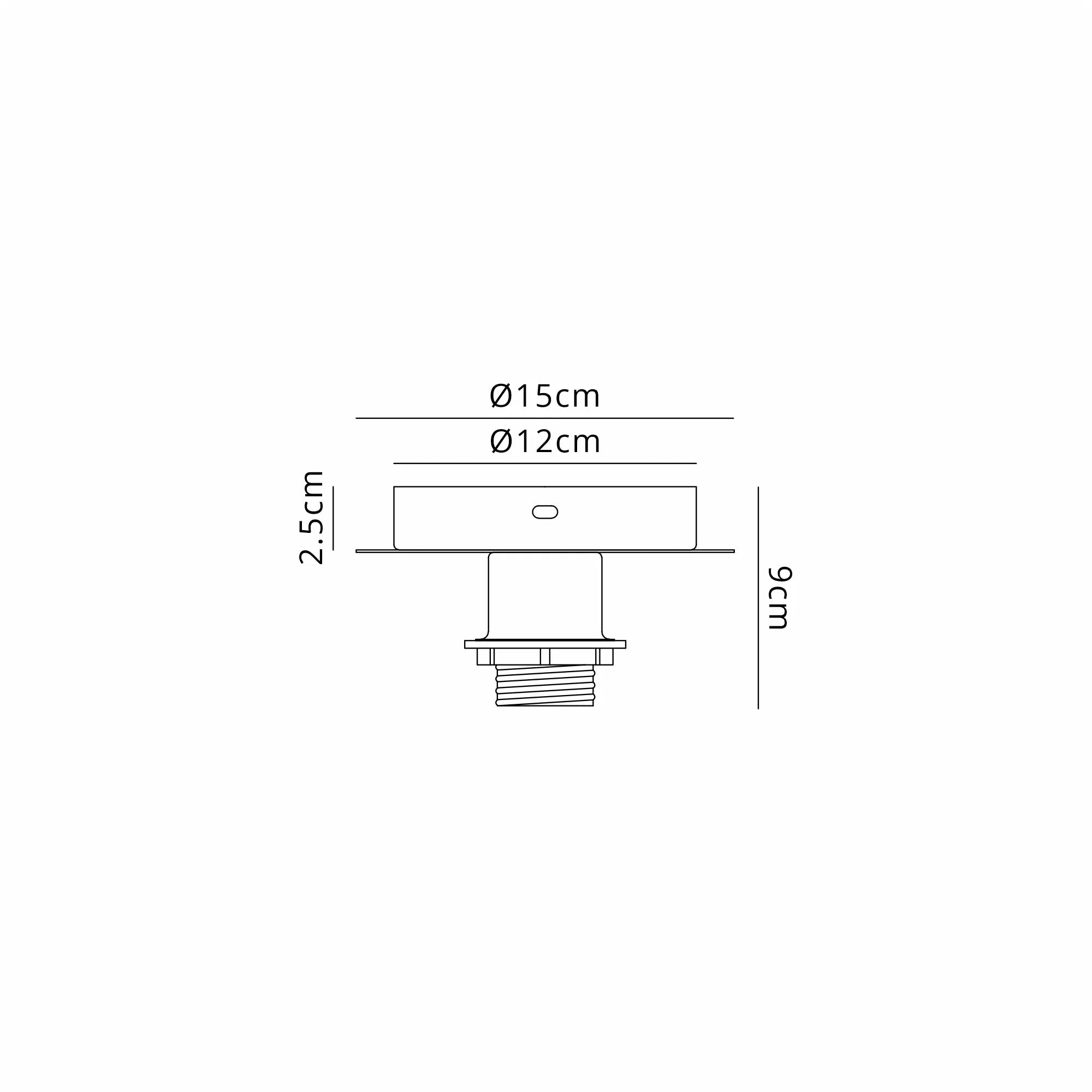 Deco - Carrie 1 Light E27 Universal Flush Ceiling Fitting, Suitable For A Vast Selection Of Shades - Luminosity Designs Ltd