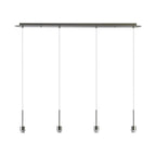 Deco - Carrie 4 Light Linear E27 Universal Bar Pendant (FRAME ONLY), Suitable For A Vast Selection Of Shades - Luminosity Designs Ltd