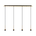 Deco - Carrie 4 Light Linear E27 Universal Bar Pendant (FRAME ONLY), Suitable For A Vast Selection Of Shades - Luminosity Designs Ltd