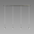 Deco - Carrie 4 Light Linear E27 Universal Bar Pendant (FRAME ONLY), Suitable For A Vast Selection Of Shades - Luminosity Designs Ltd