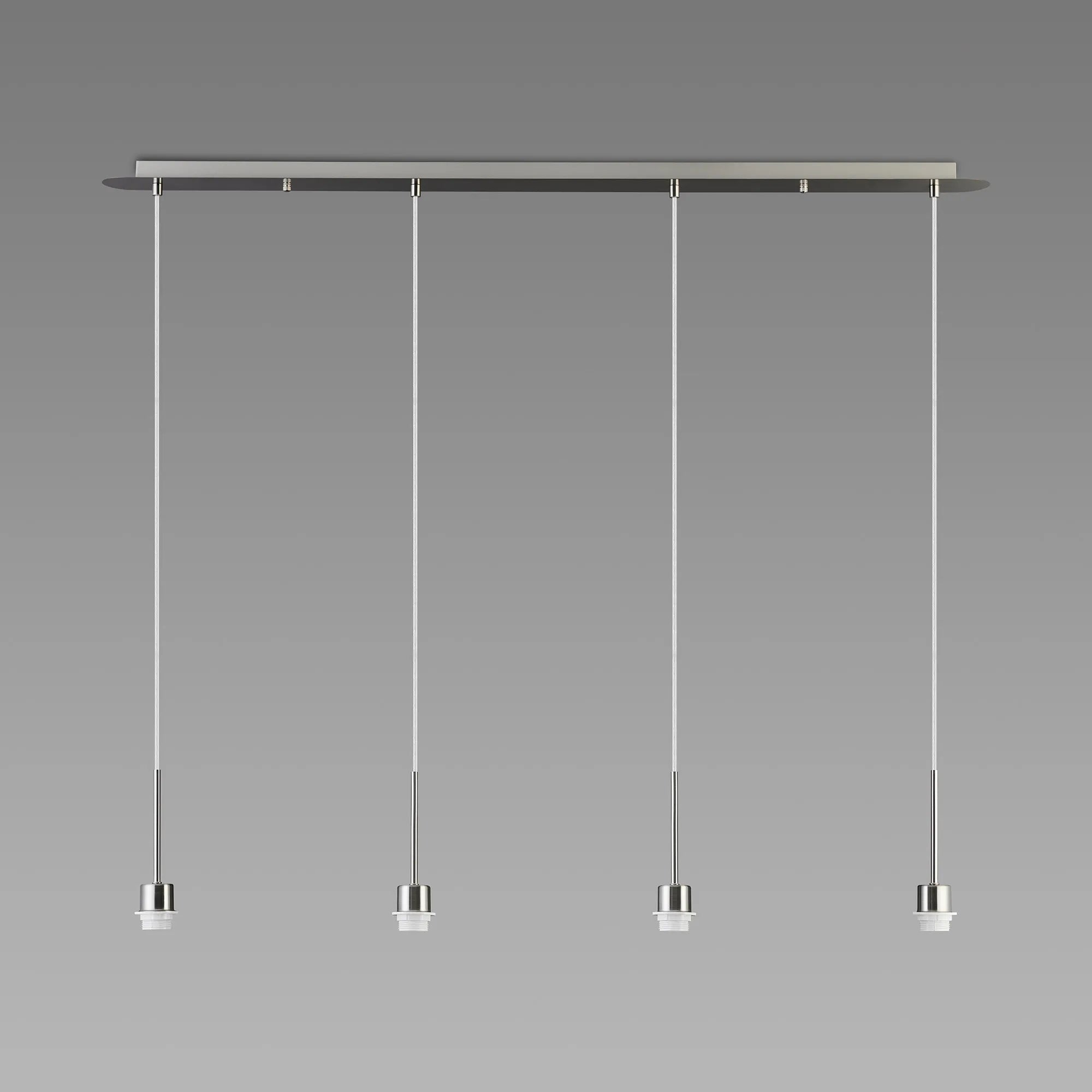 Deco - Carrie 4 Light Linear E27 Universal Bar Pendant (FRAME ONLY), Suitable For A Vast Selection Of Shades - Luminosity Designs Ltd