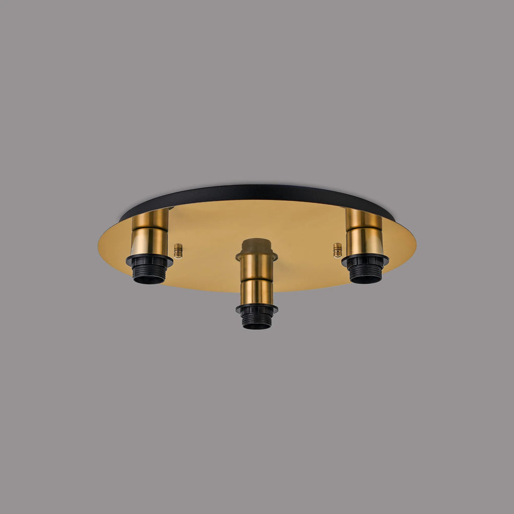 Deco - Carrie 40cm 3 Light Round E27 Universal Ceiling (FRAME ONLY), Suitable For A Vast Selection Of Shades - Luminosity Designs Ltd