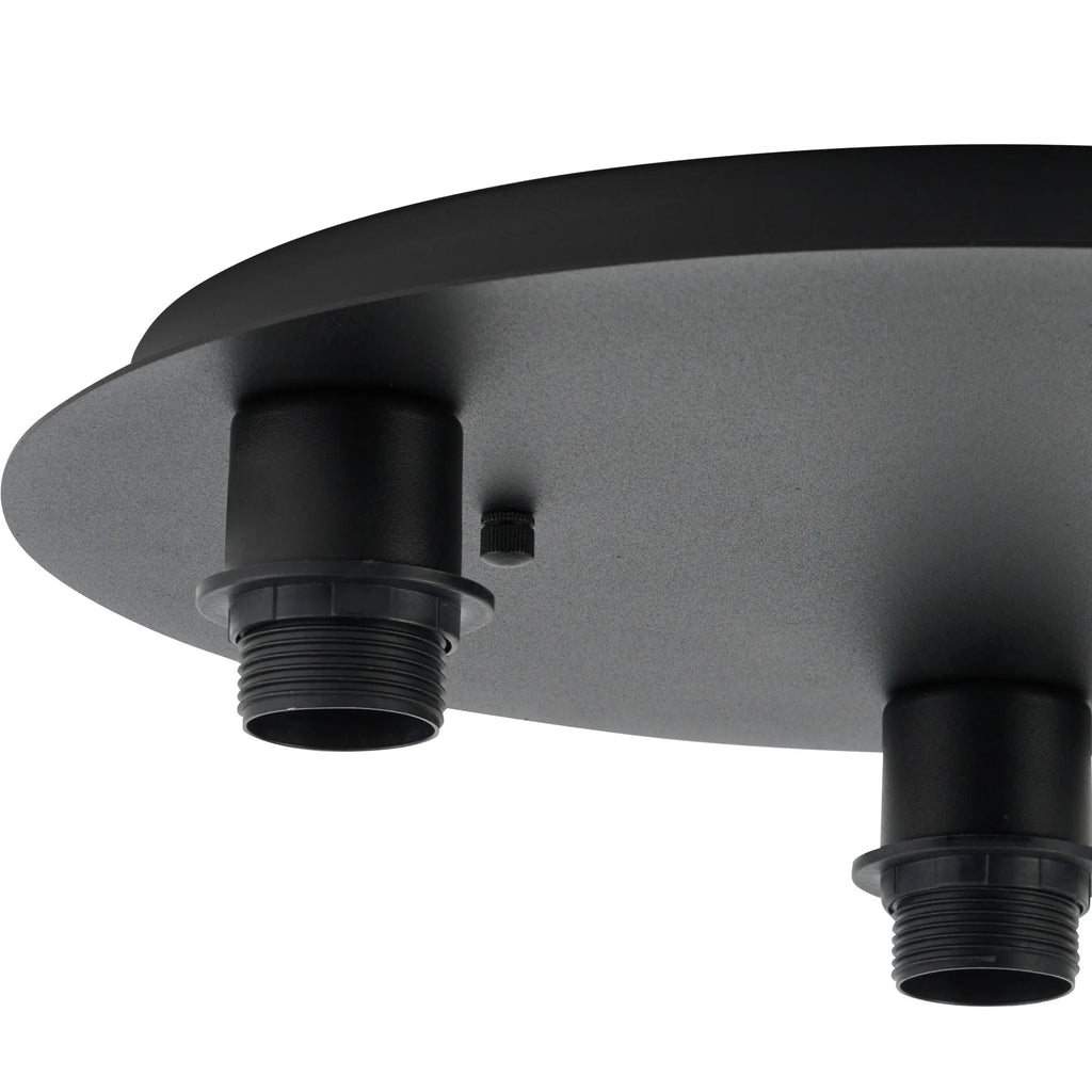 Deco - Carrie 40cm 3 Light Round E27 Universal Ceiling (FRAME ONLY), Suitable For A Vast Selection Of Shades - Luminosity Designs Ltd