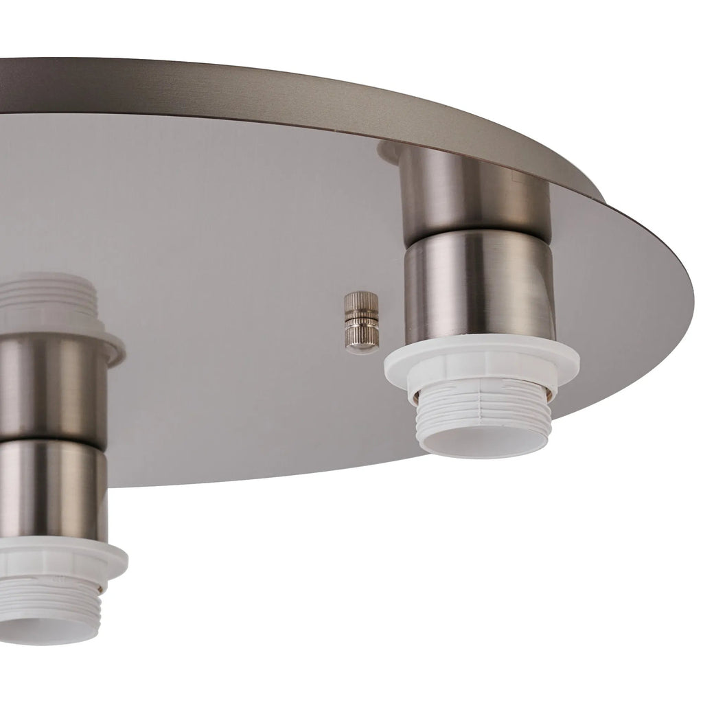 Deco - Carrie 40cm 3 Light Round E27 Universal Ceiling (FRAME ONLY), Suitable For A Vast Selection Of Shades - Luminosity Designs Ltd