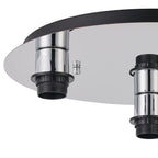 Deco - Carrie 40cm 3 Light Round E27 Universal Ceiling (FRAME ONLY), Suitable For A Vast Selection Of Shades - Luminosity Designs Ltd