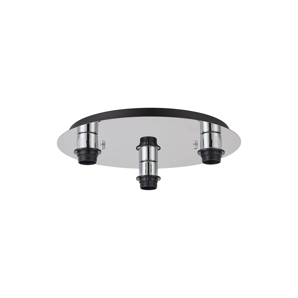Deco - Carrie 40cm 3 Light Round E27 Universal Ceiling (FRAME ONLY), Suitable For A Vast Selection Of Shades - Luminosity Designs Ltd