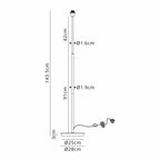 Deco - Carrie E27 Universal Floor Lamp, Suitable For A Vast Selection Of Shades - Luminosity Designs Ltd