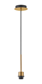 Deco - Carrie E27 Universal Single Pendant, Suitable For A Vast Selection Of Shades - Luminosity Designs Ltd