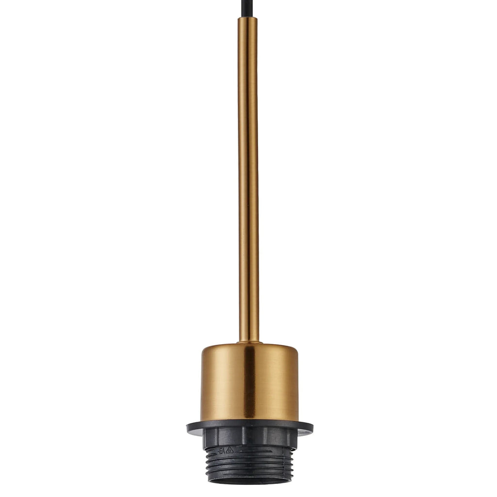 Deco - Carrie E27 Universal Single Pendant, Suitable For A Vast Selection Of Shades - Luminosity Designs Ltd