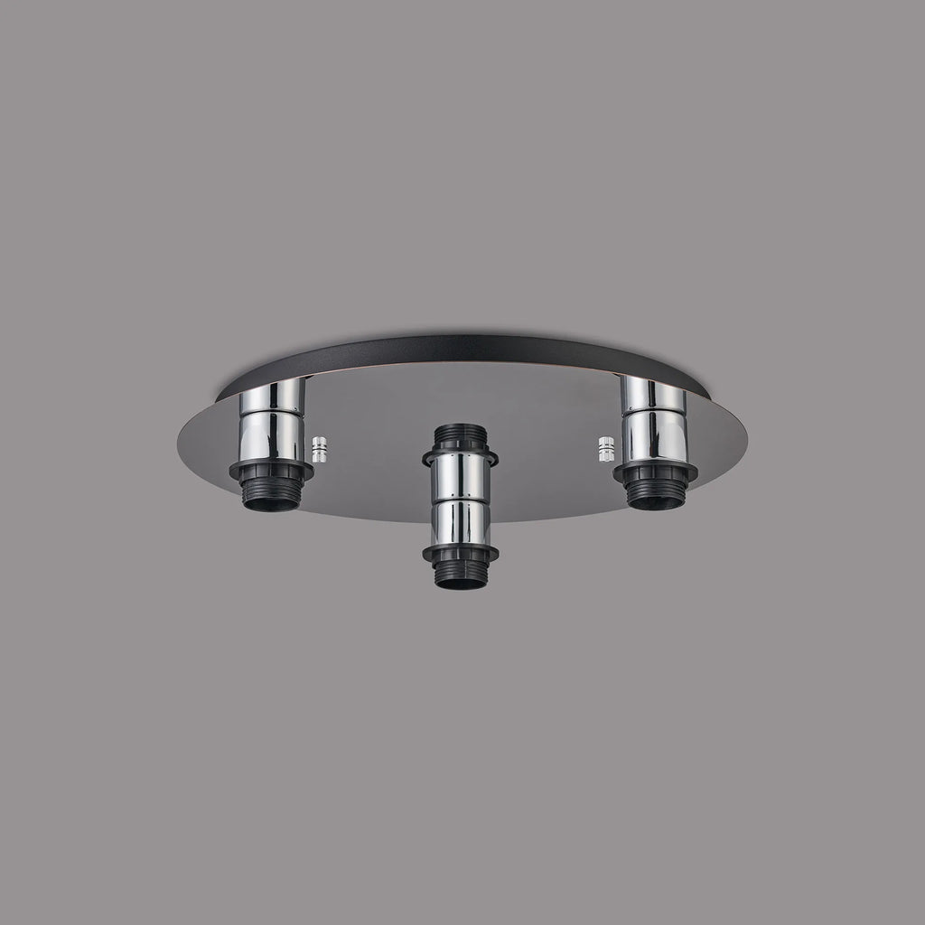 Carrie 40cm 3 Light Round E27 Universal Ceiling (FRAME ONLY), Suitable For A Vast Selection Of Shades