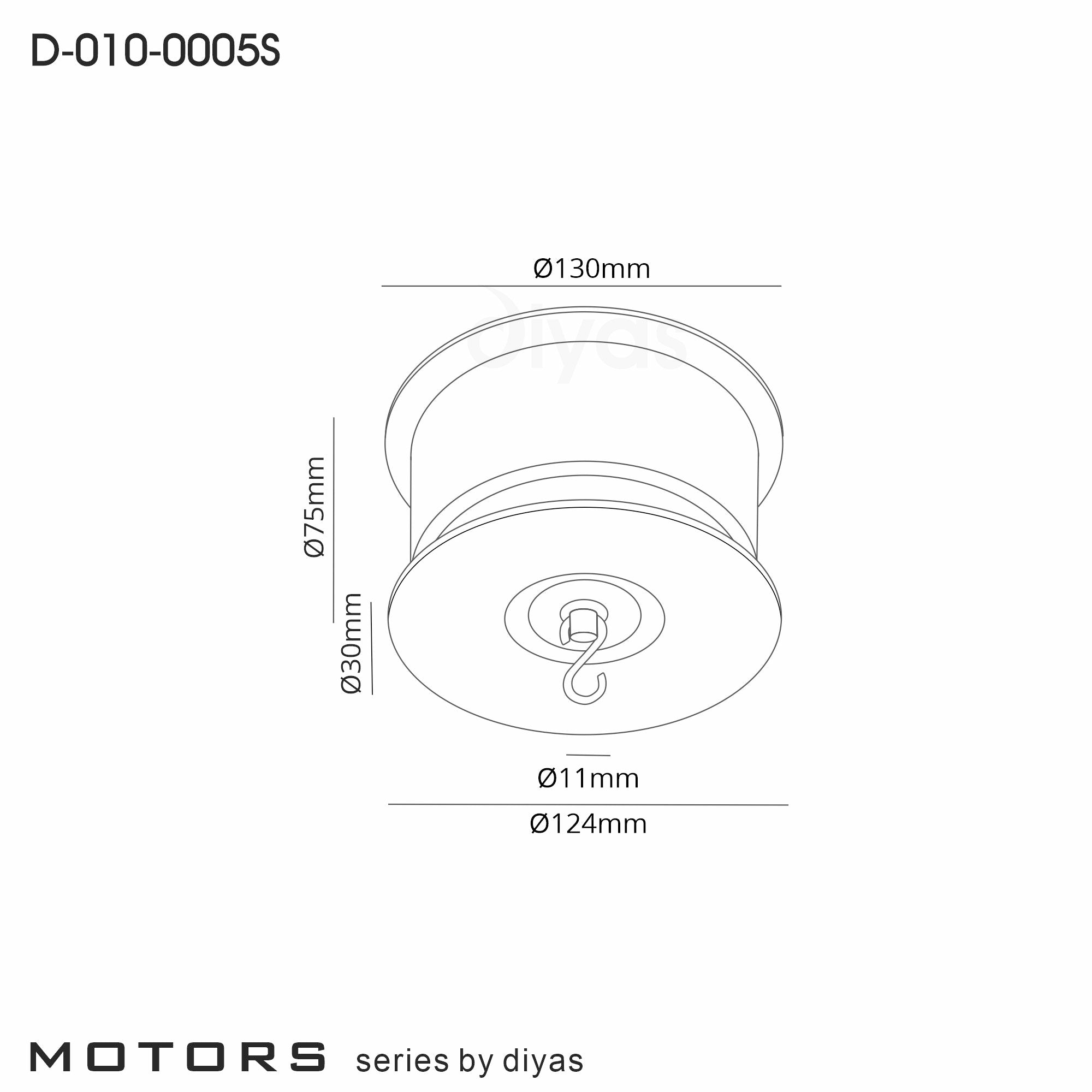 Diyas - Ceiling Mounted Turntable For Lighting Fixtures - Luminosity Designs Ltd