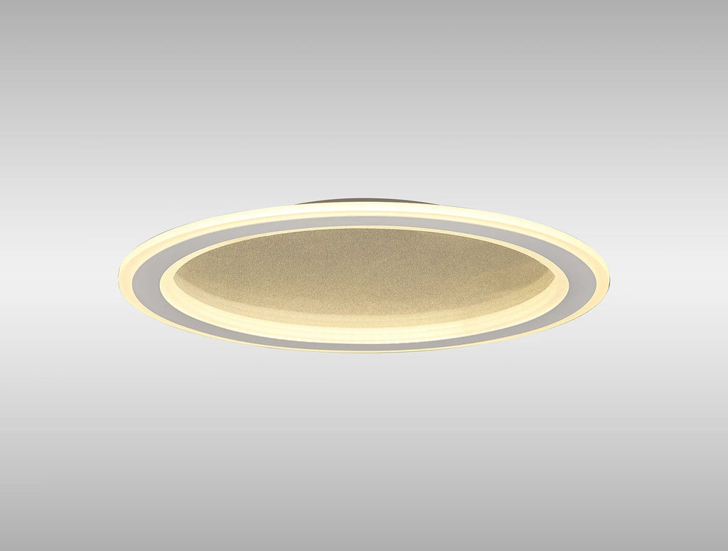 Luminosity Designs Ltd - Celeste 47cm Pendant/Flush Ceiling, 1 x 40W LED, Remote Control Tuneable White 3000K - 6000K, CCT Switchable, 2300lm, White/Grey, 3yrs Warranty - Luminosity Designs Ltd