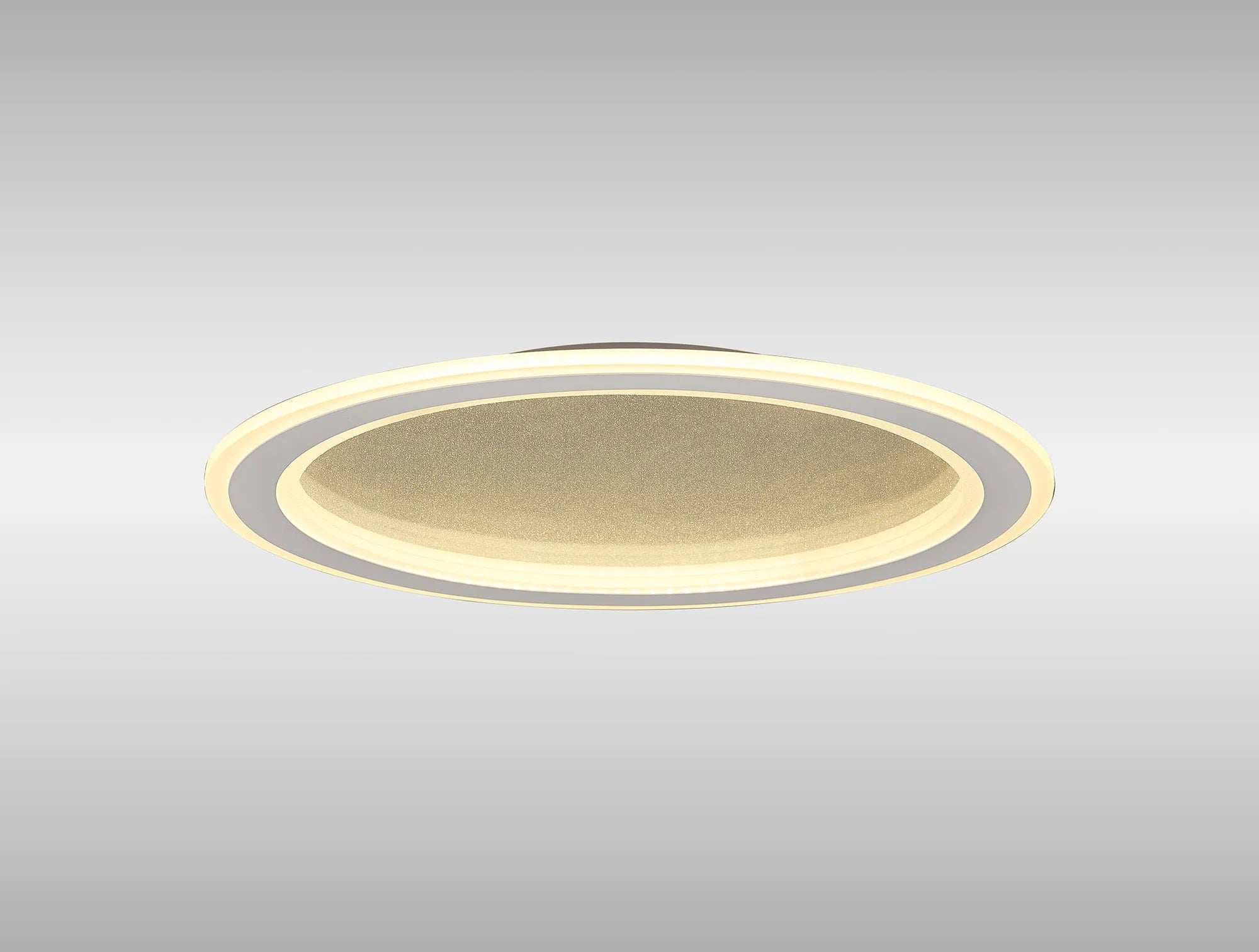 Luminosity Designs Ltd - Celeste 47cm Pendant/Flush Ceiling, 1 x 40W LED, Remote Control Tuneable White 3000K - 6000K, CCT Switchable, 2300lm, White/Grey, 3yrs Warranty - Luminosity Designs Ltd