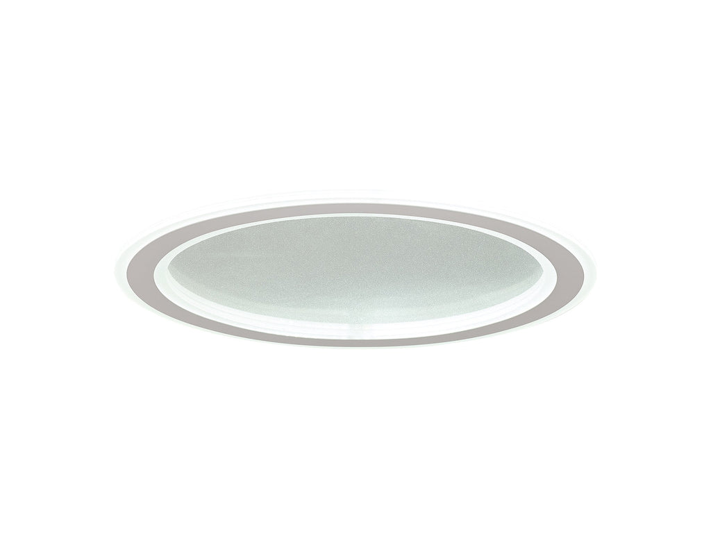 Luminosity Designs Ltd - Celeste 47cm Pendant/Flush Ceiling, 1 x 40W LED, Remote Control Tuneable White 3000K - 6000K, CCT Switchable, 2300lm, White/Grey, 3yrs Warranty - Luminosity Designs Ltd
