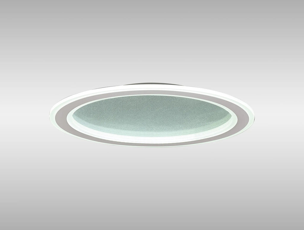 Luminosity Designs Ltd - Celeste 47cm Pendant/Flush Ceiling, 1 x 40W LED, Remote Control Tuneable White 3000K - 6000K, CCT Switchable, 2300lm, White/Grey, 3yrs Warranty - Luminosity Designs Ltd