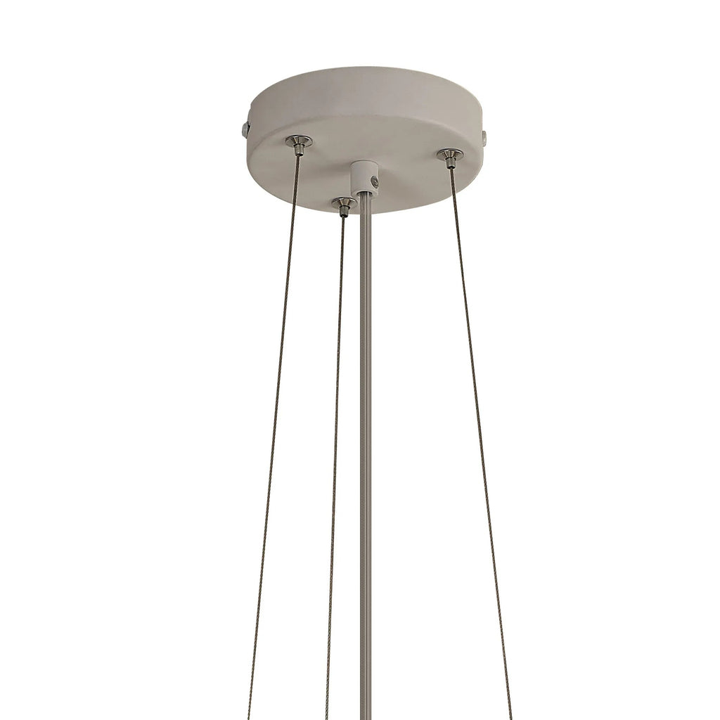 Luminosity Designs Ltd - Celeste 47cm Pendant/Flush Ceiling, 1 x 40W LED, Remote Control Tuneable White 3000K - 6000K, CCT Switchable, 2300lm, White/Grey, 3yrs Warranty - Luminosity Designs Ltd