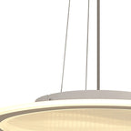 Luminosity Designs Ltd - Celeste 47cm Pendant/Flush Ceiling, 1 x 40W LED, Remote Control Tuneable White 3000K - 6000K, CCT Switchable, 2300lm, White/Grey, 3yrs Warranty - Luminosity Designs Ltd