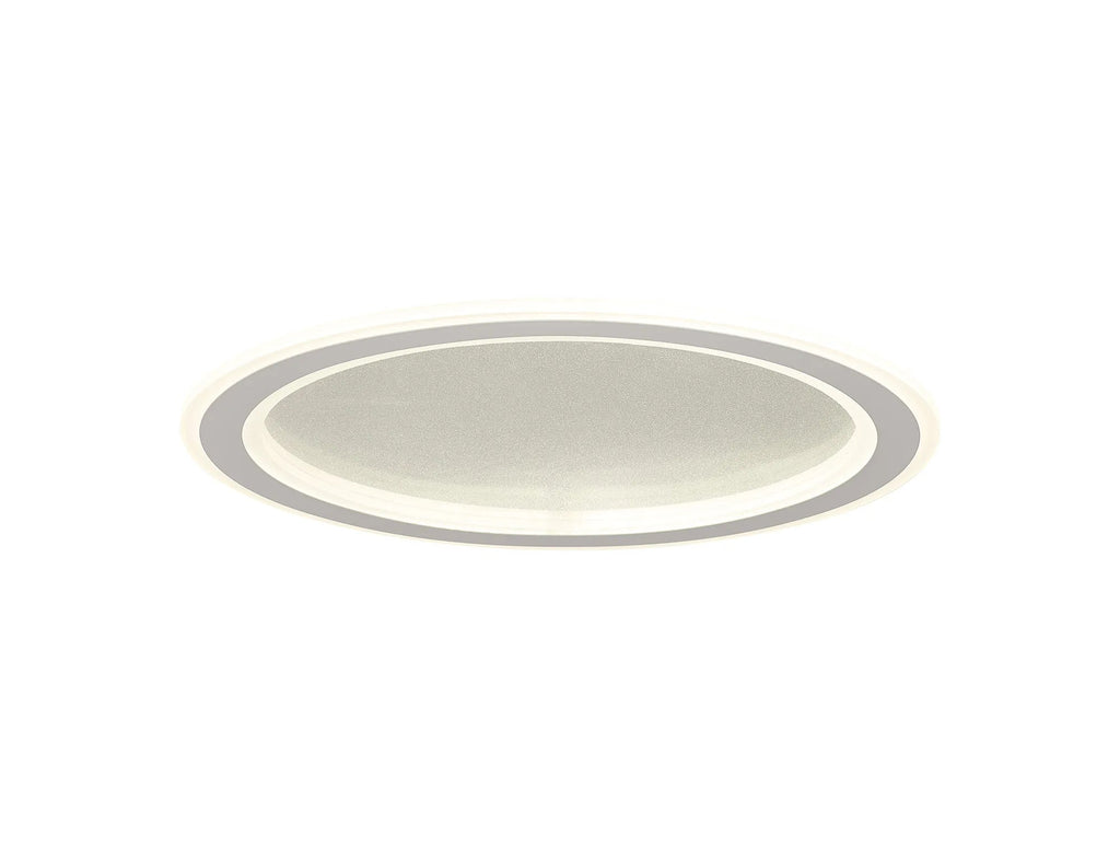 Luminosity Designs Ltd - Celeste 47cm Pendant/Flush Ceiling, 1 x 40W LED, Remote Control Tuneable White 3000K - 6000K, CCT Switchable, 2300lm, White/Grey, 3yrs Warranty - Luminosity Designs Ltd
