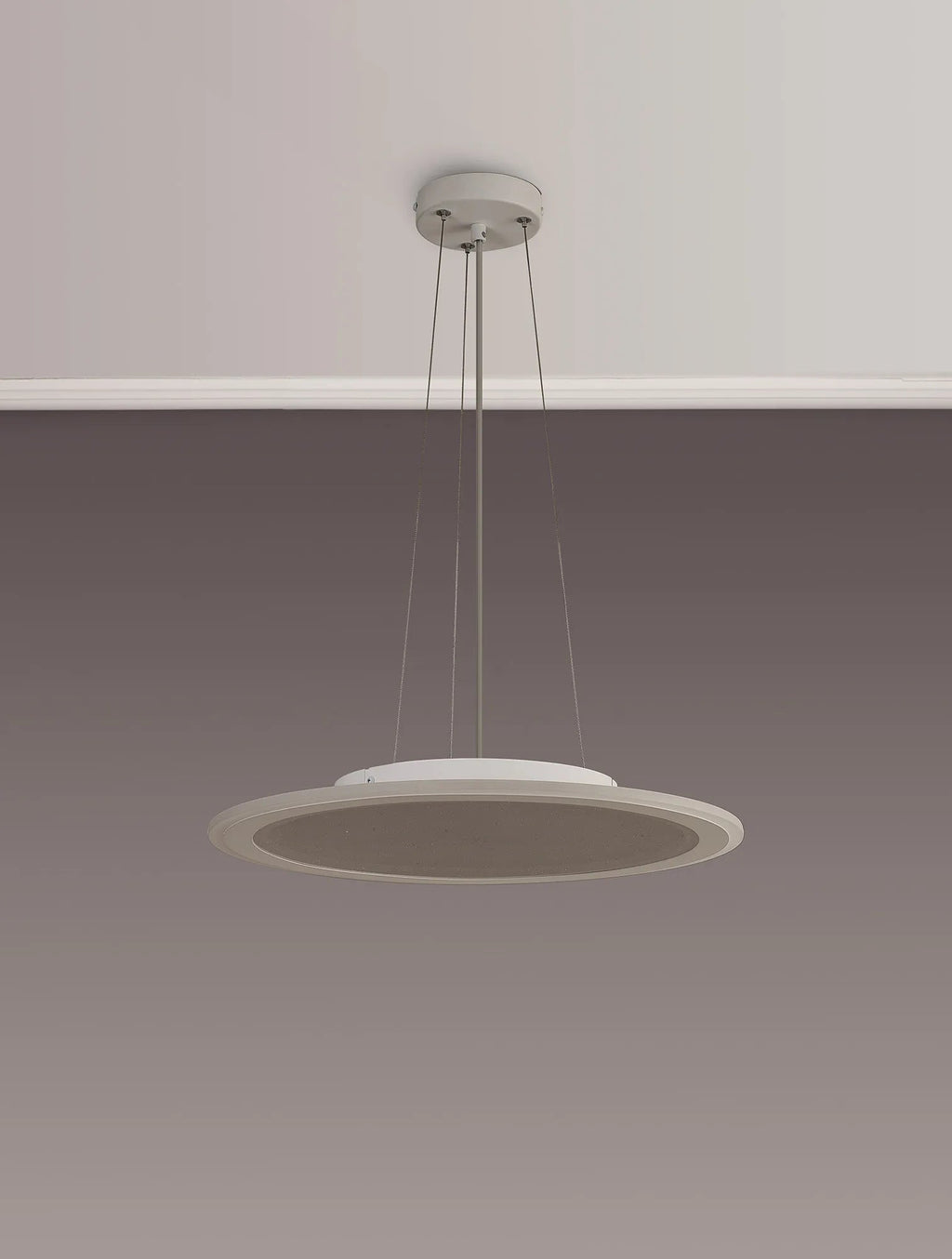Luminosity Designs Ltd - Celeste 47cm Pendant/Flush Ceiling, 1 x 40W LED, Remote Control Tuneable White 3000K - 6000K, CCT Switchable, 2300lm, White/Grey, 3yrs Warranty - Luminosity Designs Ltd
