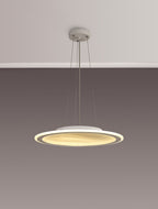Luminosity Designs Ltd - Celeste 47cm Pendant/Flush Ceiling, 1 x 40W LED, Remote Control Tuneable White 3000K - 6000K, CCT Switchable, 2300lm, White/Grey, 3yrs Warranty - Luminosity Designs Ltd