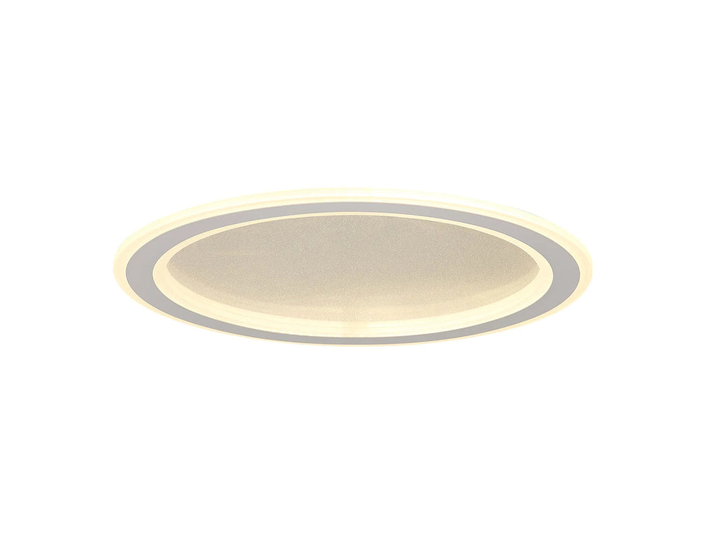 Luminosity Designs Ltd - Celeste 47cm Pendant/Flush Ceiling, 1 x 40W LED, Remote Control Tuneable White 3000K - 6000K, CCT Switchable, 2300lm, White/Grey, 3yrs Warranty - Luminosity Designs Ltd