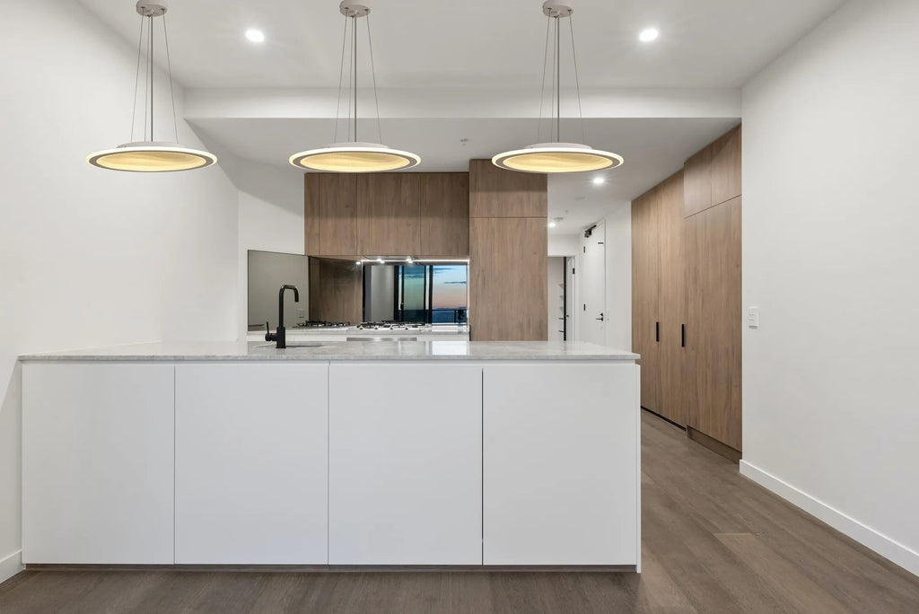 Luminosity Designs Ltd - Celeste 47cm Pendant/Flush Ceiling, 1 x 40W LED, Remote Control Tuneable White 3000K - 6000K, CCT Switchable, 2300lm, White/Grey, 3yrs Warranty - Luminosity Designs Ltd