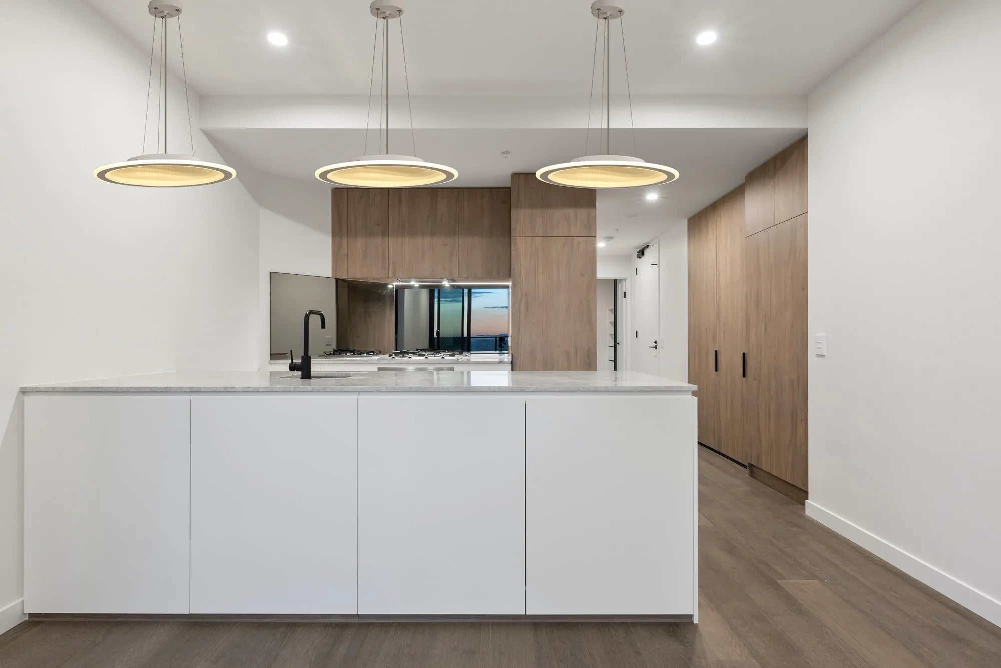 Luminosity Designs Ltd - Celeste 47cm Pendant/Flush Ceiling, 1 x 40W LED, Remote Control Tuneable White 3000K - 6000K, CCT Switchable, 2300lm, White/Grey, 3yrs Warranty - Luminosity Designs Ltd