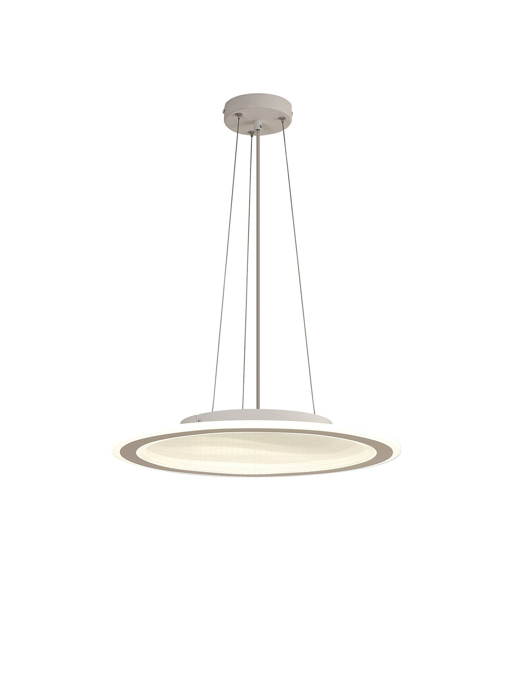 Luminosity Designs Ltd - Celeste 47cm Pendant/Flush Ceiling, 1 x 40W LED, Remote Control Tuneable White 3000K - 6000K, CCT Switchable, 2300lm, White/Grey, 3yrs Warranty - Luminosity Designs Ltd