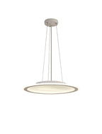 Luminosity Designs Ltd - Celeste 47cm Pendant/Flush Ceiling, 1 x 40W LED, Remote Control Tuneable White 3000K - 6000K, CCT Switchable, 2300lm, White/Grey, 3yrs Warranty - Luminosity Designs Ltd