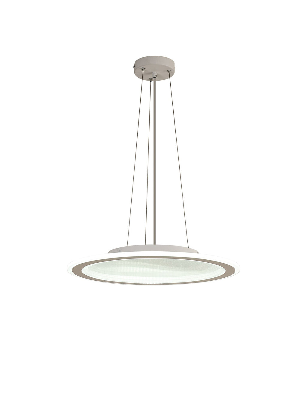 Luminosity Designs Ltd - Celeste 47cm Pendant/Flush Ceiling, 1 x 40W LED, Remote Control Tuneable White 3000K - 6000K, CCT Switchable, 2300lm, White/Grey, 3yrs Warranty - Luminosity Designs Ltd
