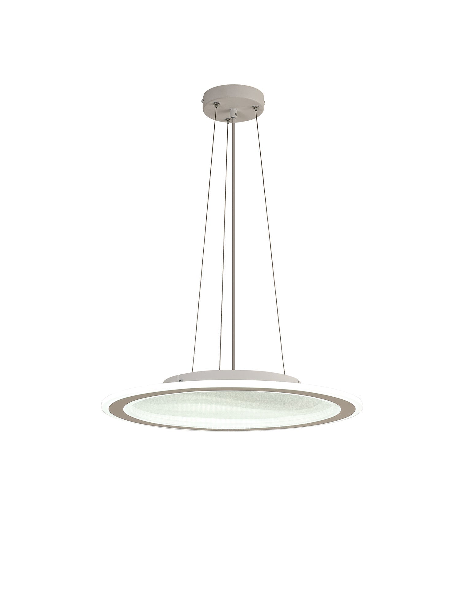 Luminosity Designs Ltd - Celeste 47cm Pendant/Flush Ceiling, 1 x 40W LED, Remote Control Tuneable White 3000K - 6000K, CCT Switchable, 2300lm, White/Grey, 3yrs Warranty - Luminosity Designs Ltd